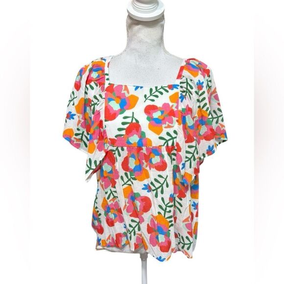 Crosby by Mollie Burch Campbell Top medium floral - Picture 1 of 5